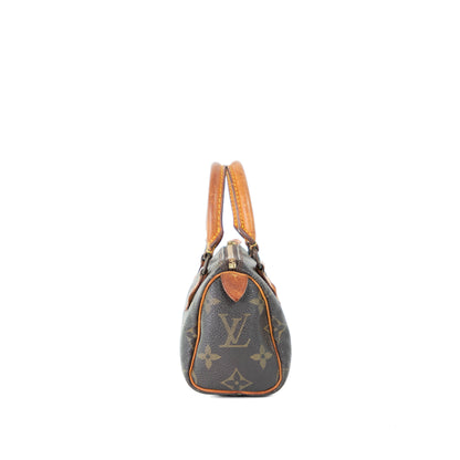 LOUIS VUITTON mini speedy w/ strap