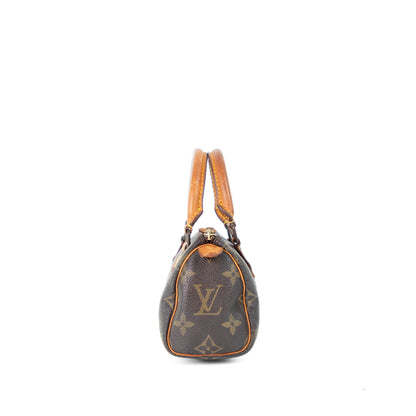 LOUIS VUITTON mini speedy w/ strap