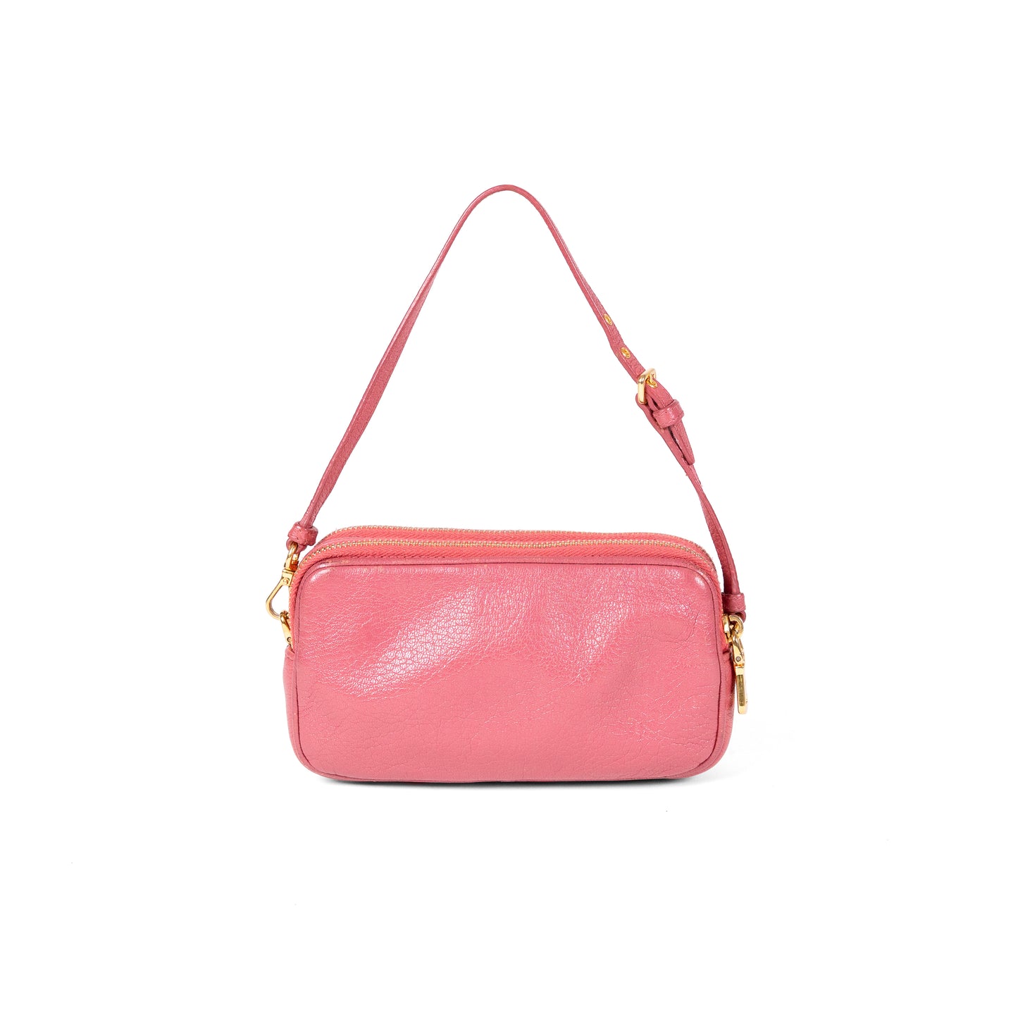 MIU MIU pink matelassé mini handbag