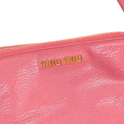 MIU MIU pink matelassé mini handbag