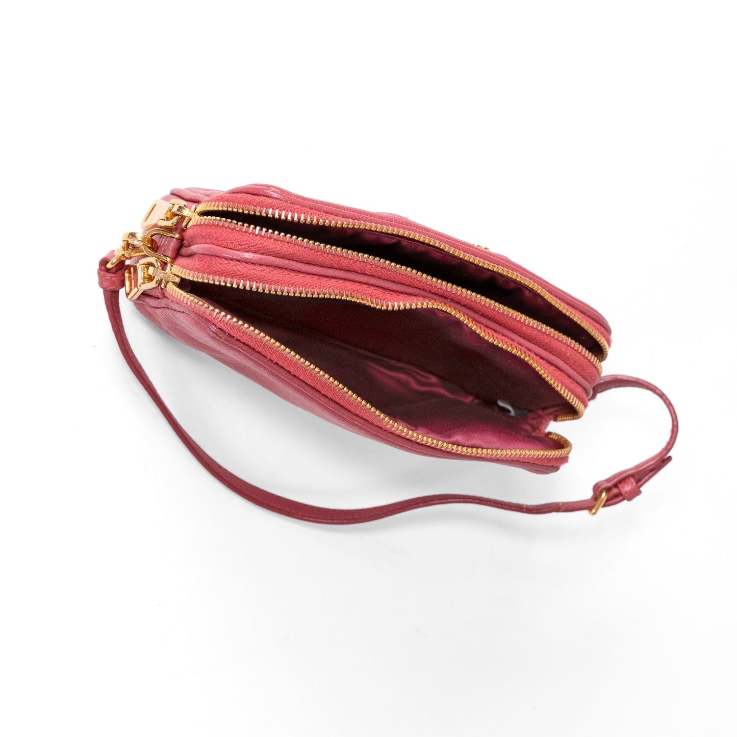 MIU MIU pink matelassé mini handbag