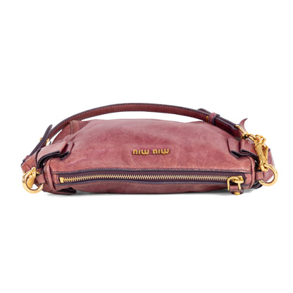 MIU MIU lavender leather shoulder bag
