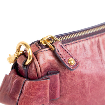 MIU MIU lavender leather shoulder bag