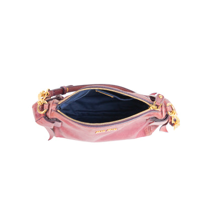 MIU MIU lavender leather shoulder bag