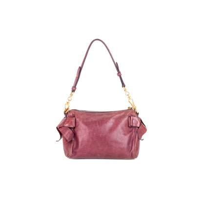 MIU MIU lavender leather shoulder bag