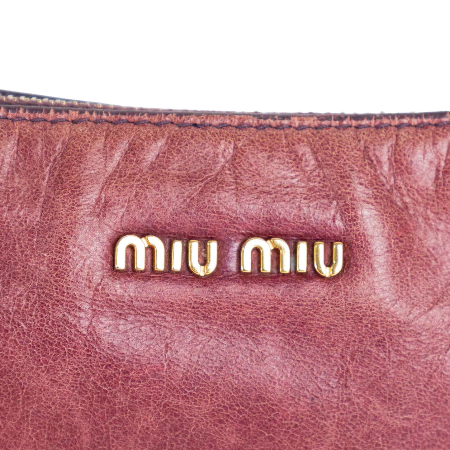 MIU MIU lavender leather shoulder bag