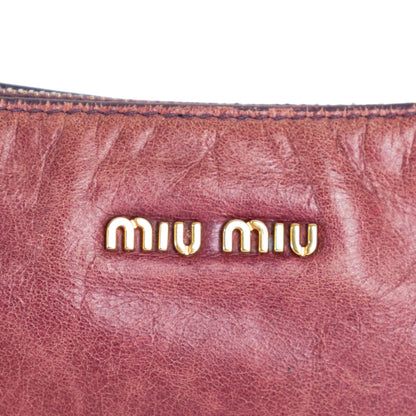 MIU MIU lavender leather shoulder bag