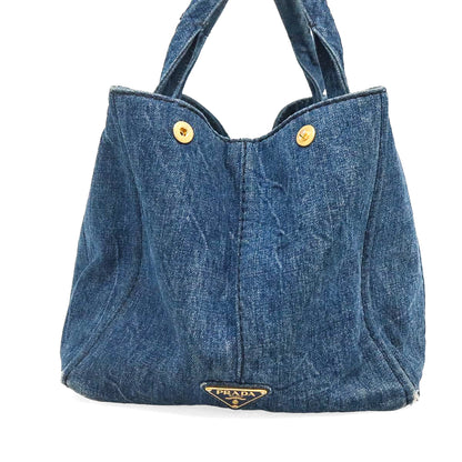 PRADA denim canapa tote