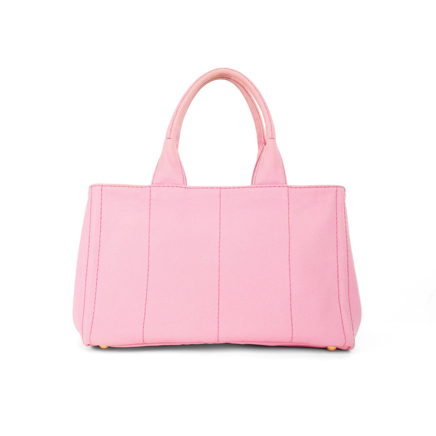 PRADA pink denim canapa tote