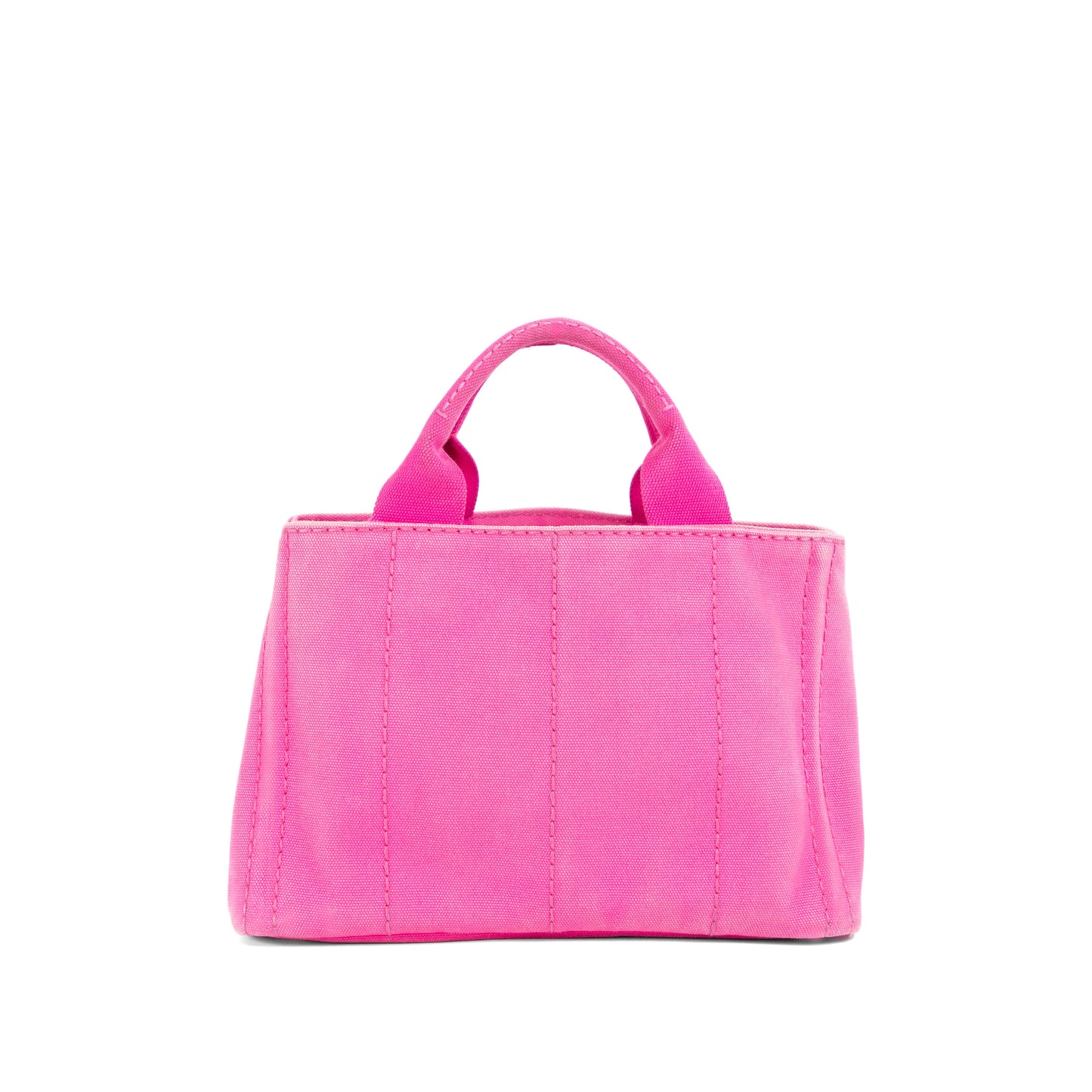 PRADA pink denim mini canapa tote