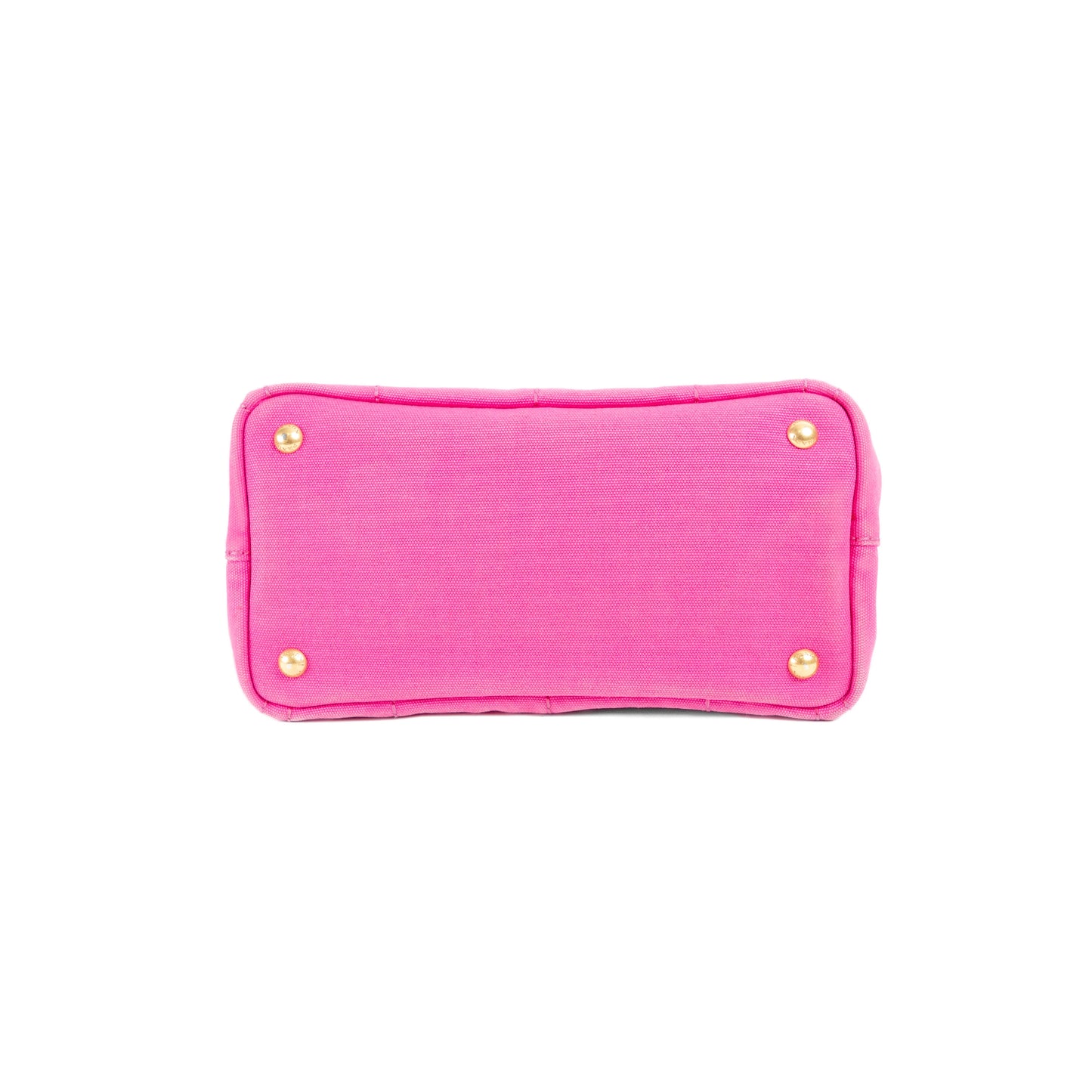 PRADA pink denim mini canapa tote
