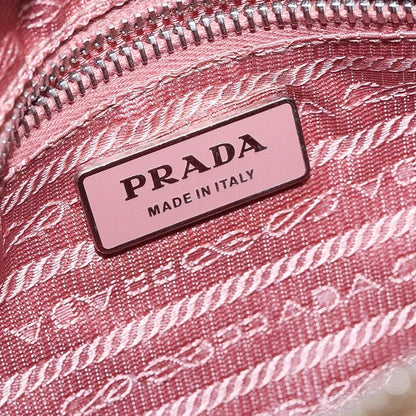 PRADA tessuto nylon vernice hobo cipria