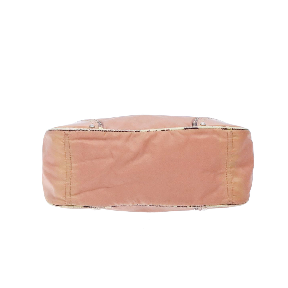 PRADA tessuto nylon vernice hobo cipria