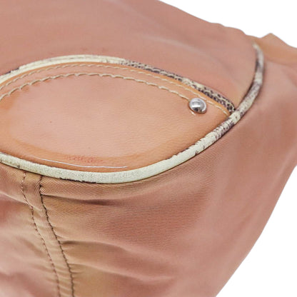 PRADA tessuto nylon vernice hobo cipria