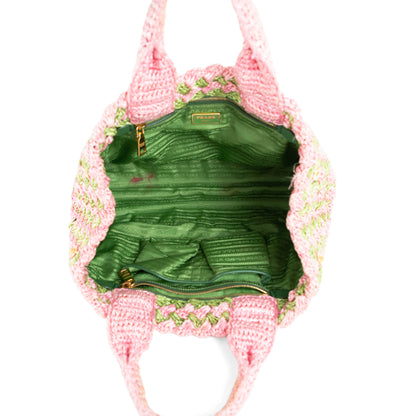 PRADA raffia canapa tote