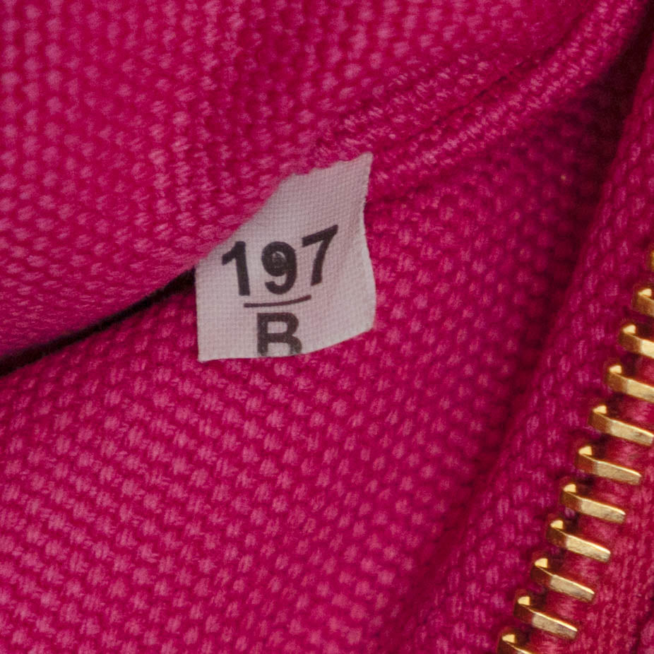PRADA pink denim mini canapa tote