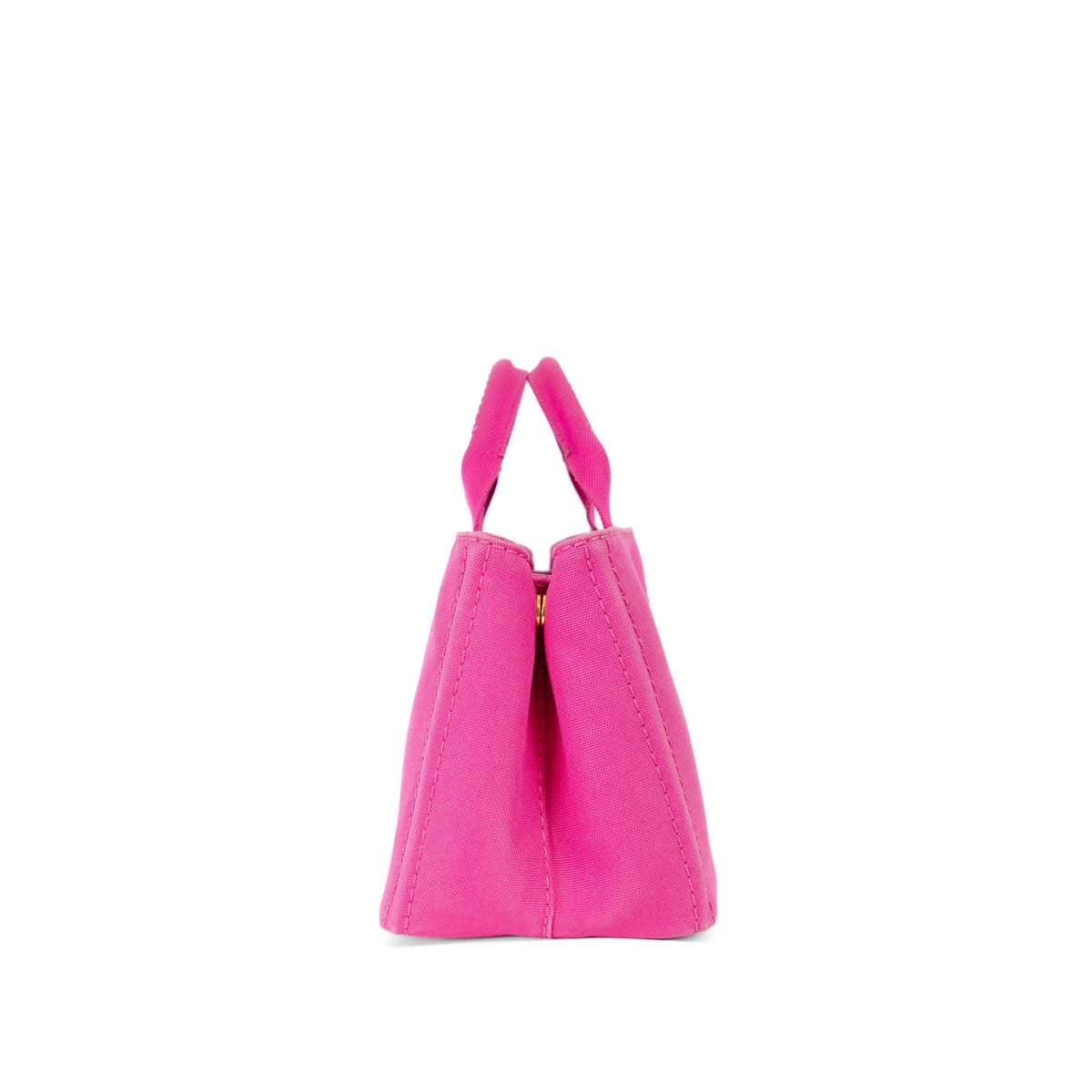 PRADA pink denim mini canapa tote