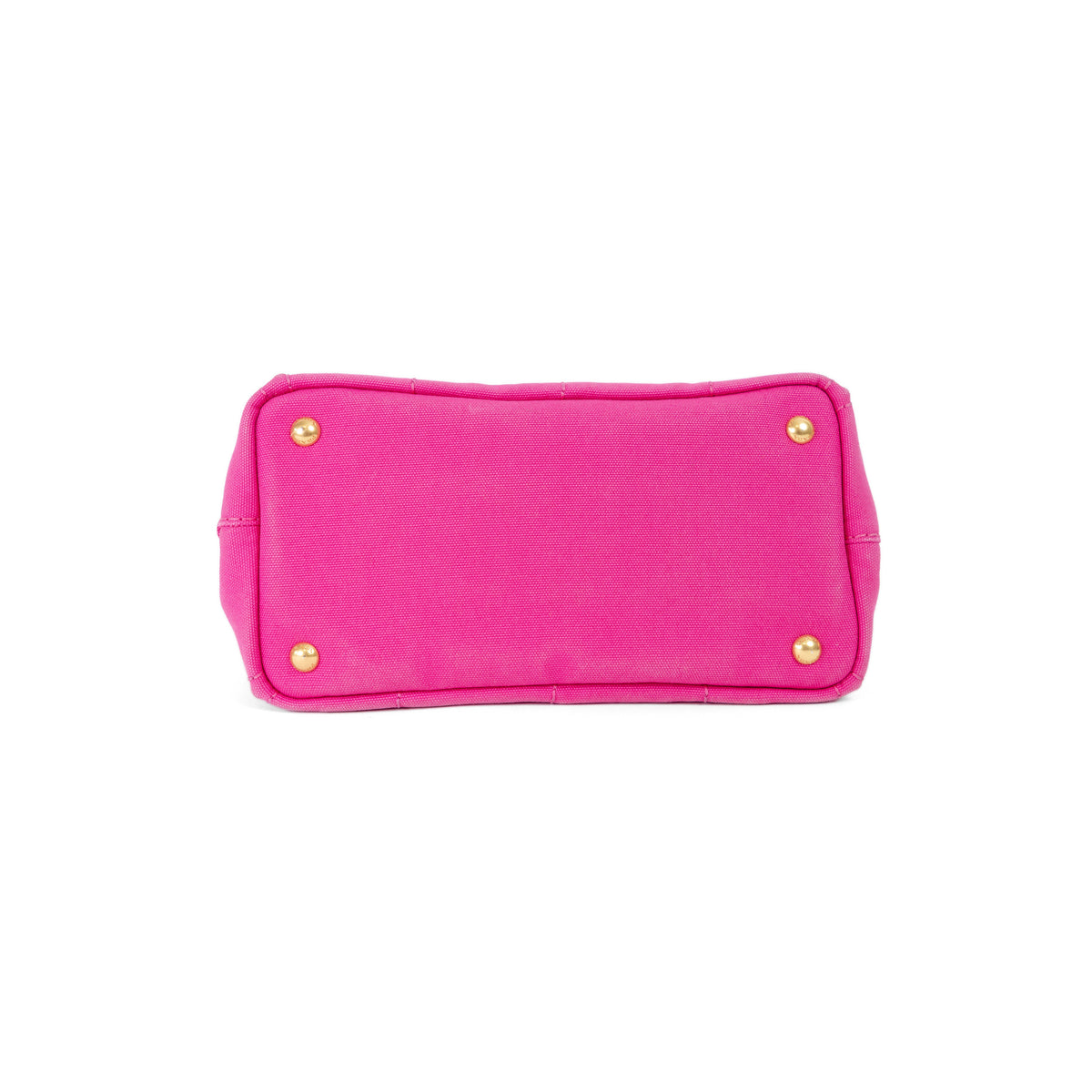 PRADA pink denim mini canapa tote