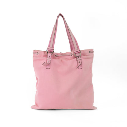 YSL pink canvas tote