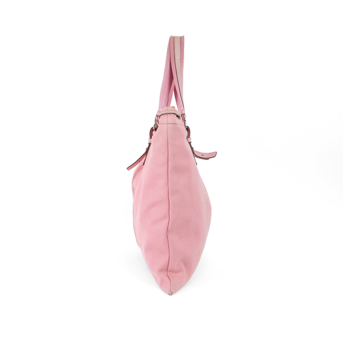 YSL pink canvas tote
