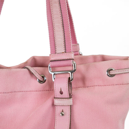 YSL pink canvas tote
