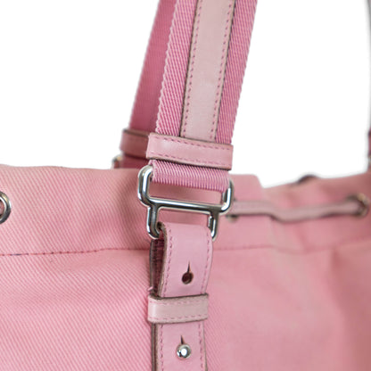 YSL pink canvas tote