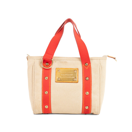 LOUIS VUITTON mini canvas antigua cabas tote