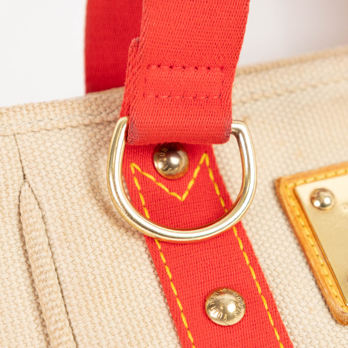 LOUIS VUITTON mini canvas antigua cabas tote