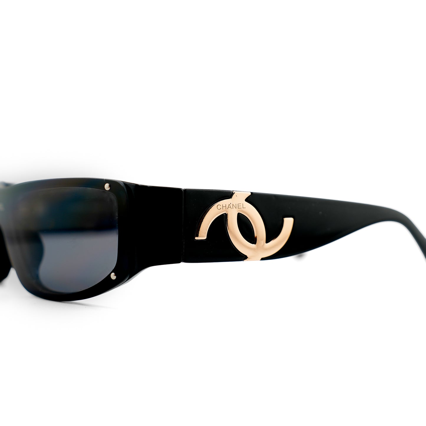 CHANEL 5072 black shield sunglasses