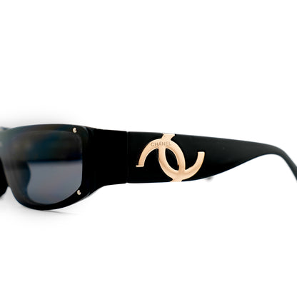 CHANEL 5072 black shield sunglasses