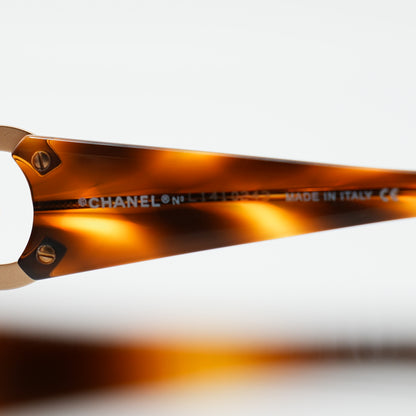 CHANEL CC tortoiseshell sunglasses 4023