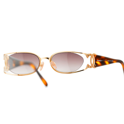 CHANEL CC tortoiseshell sunglasses 4023