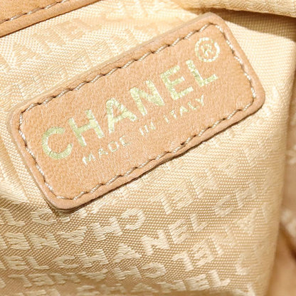 CHANEL brown suede leather shoulderbag