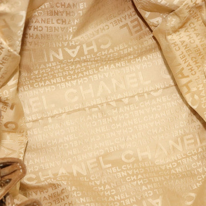 CHANEL brown suede leather shoulderbag