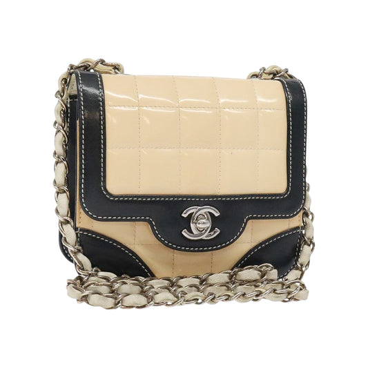 CHANEL cream mini chocolate bar bag