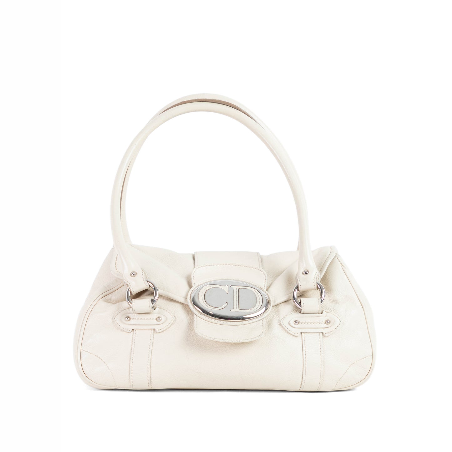 DIOR cream saint germaine leather flap bag