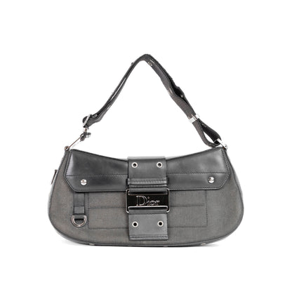 DIOR black chic street leather columbus ave shoulder bag