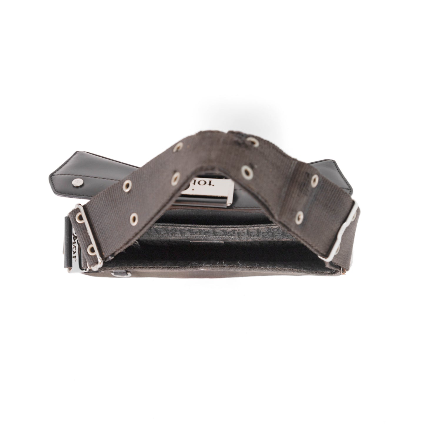 DIOR black chic street leather columbus ave shoulder bag