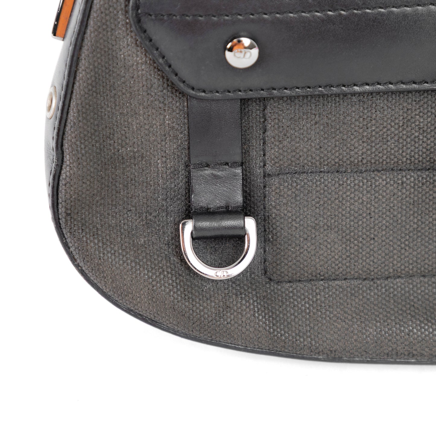 DIOR black chic street leather columbus ave shoulder bag