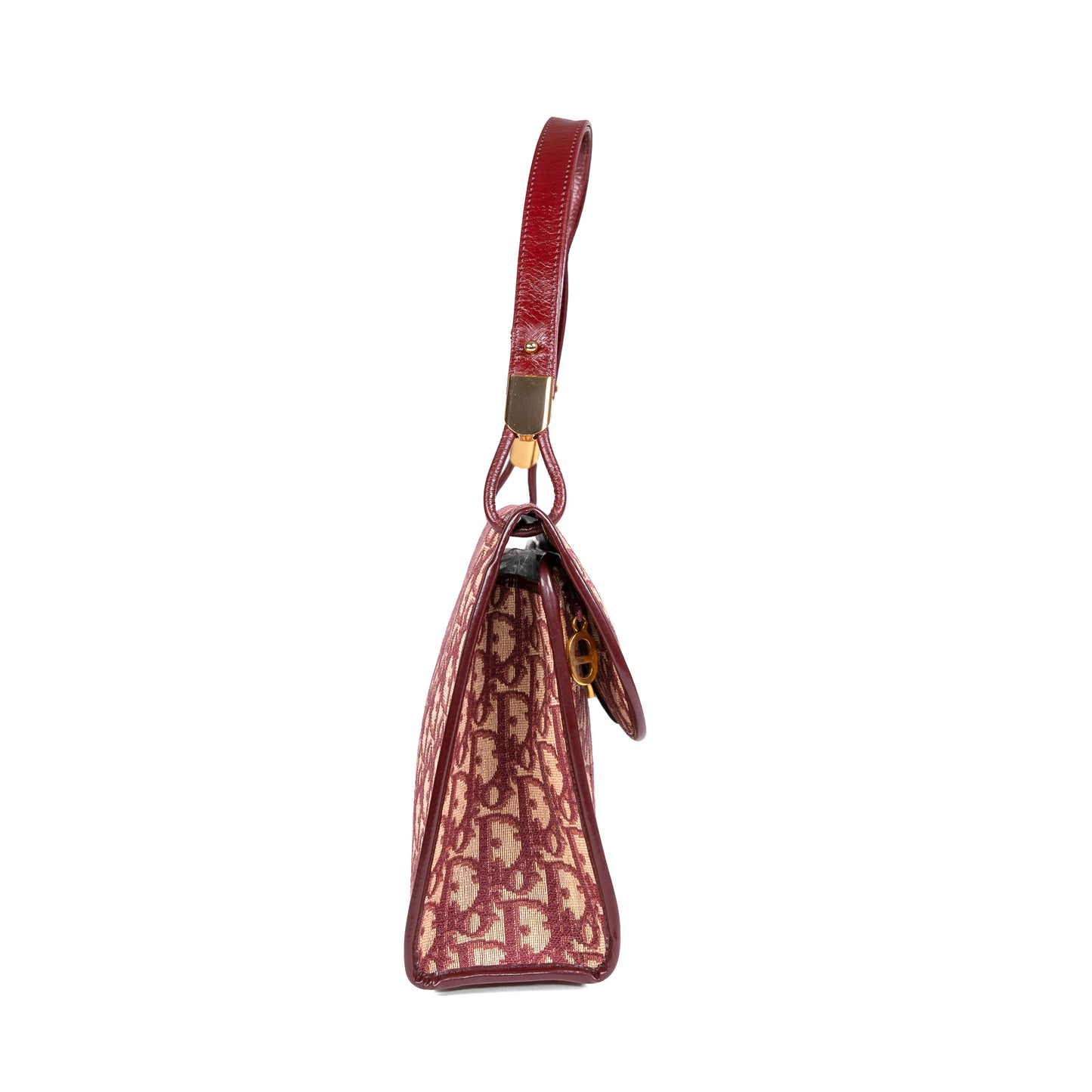 DIOR red monogram trotter handbag