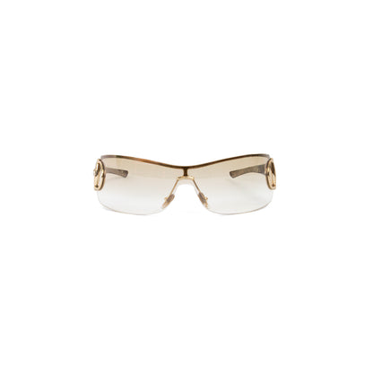GUCCI horsebit shield sunglasses