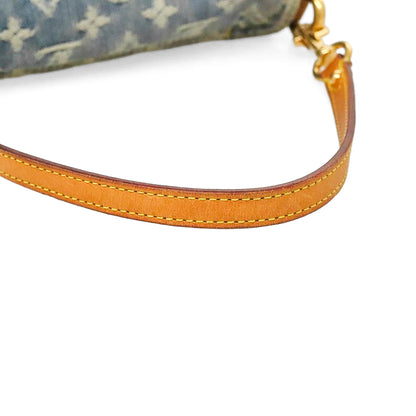 LOUIS VUITTON denim mini pleaty