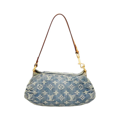 LOUIS VUITTON denim mini pleaty