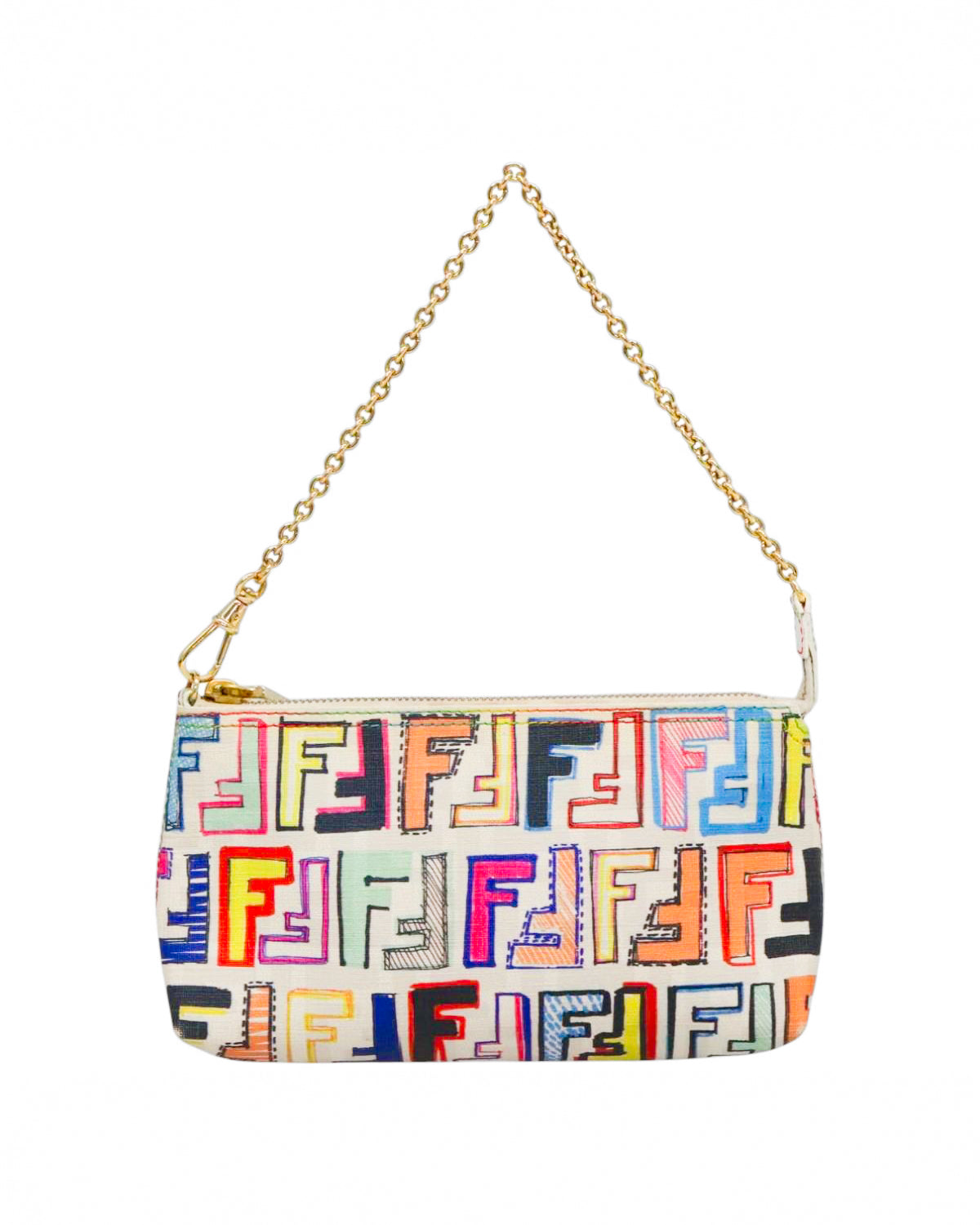 FENDI multicolor zucca pochette