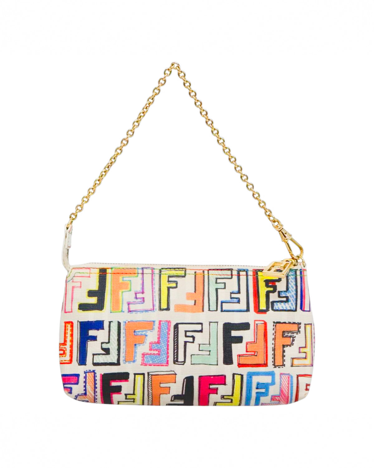 FENDI multicolor zucca pochette