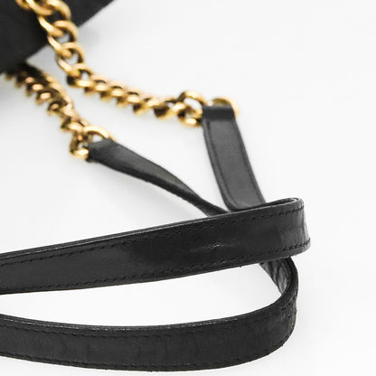 CHANEL lambskin quilted matelasse shoulder tote