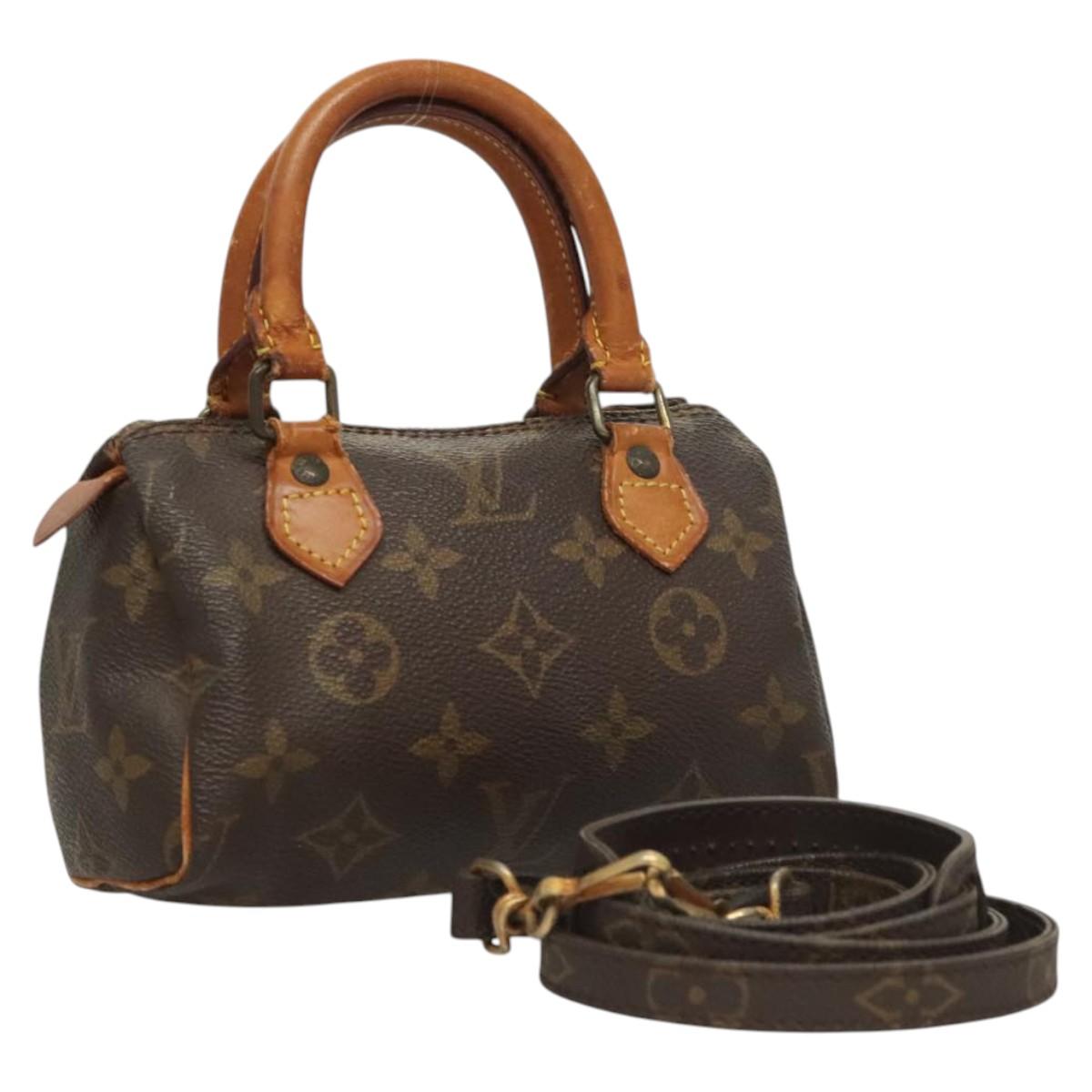 LOUIS VUITTON mini speedy with strap