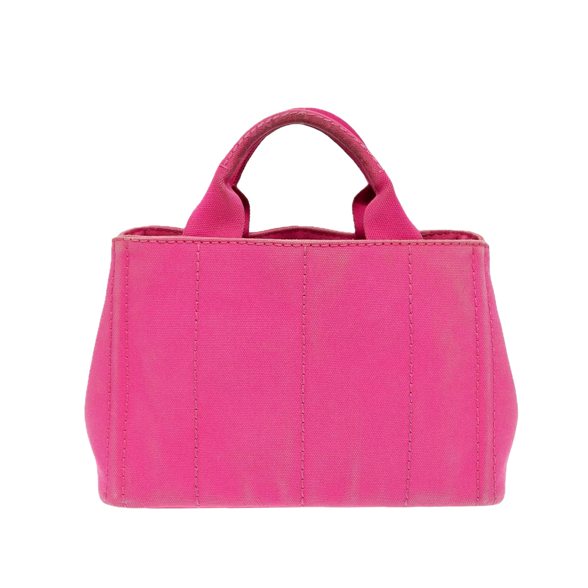 PRADA pink denim canapa tote