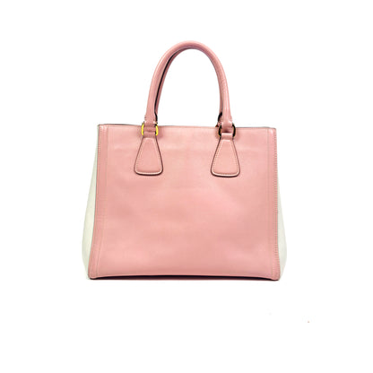 PRADA pink leather galleria handbag