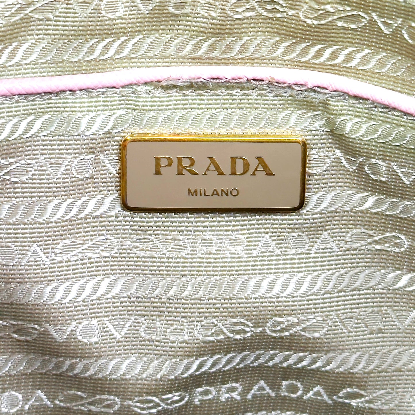 PRADA pink leather galleria handbag